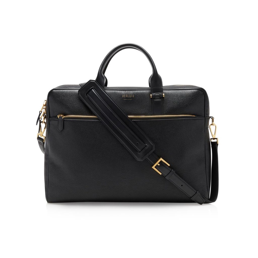 Grained leather briefcase | Verluti